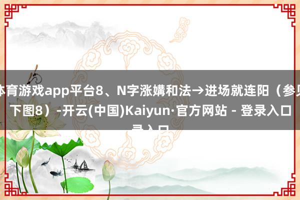 体育游戏app平台8、N字涨媾和法→进场就连阳（参见下图8）-开云(中国)Kaiyun·官方网站 - 登录入口