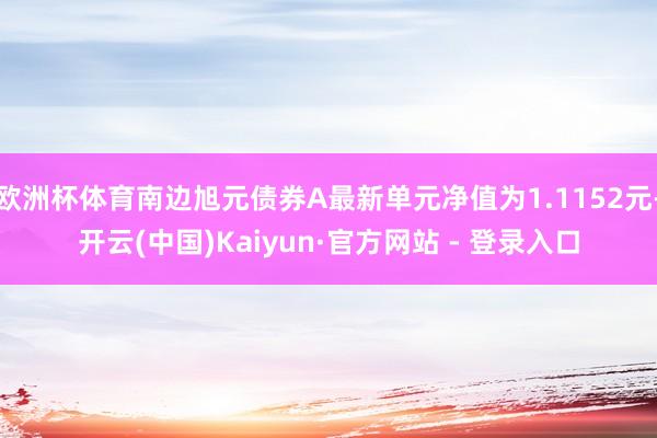 欧洲杯体育南边旭元债券A最新单元净值为1.1152元-开云(中国)Kaiyun·官方网站 - 登录入口