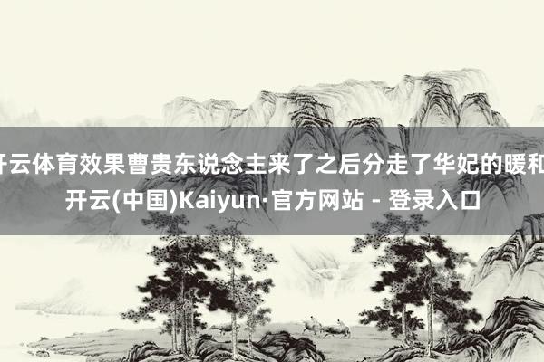 开云体育效果曹贵东说念主来了之后分走了华妃的暖和-开云(中国)Kaiyun·官方网站 - 登录入口