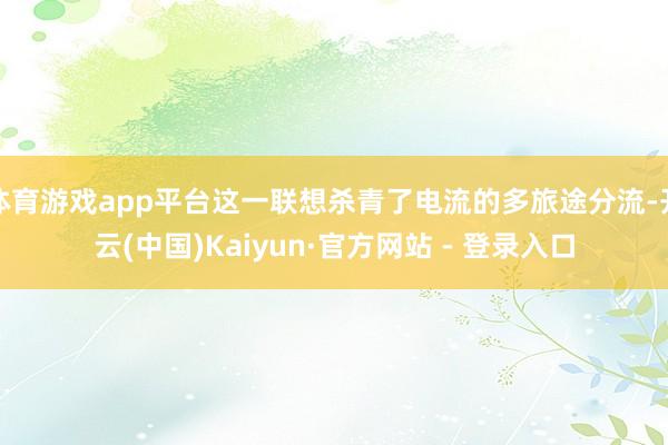 体育游戏app平台这一联想杀青了电流的多旅途分流-开云(中国)Kaiyun·官方网站 - 登录入口
